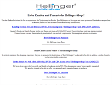Tablet Screenshot of hellinger-shop.com